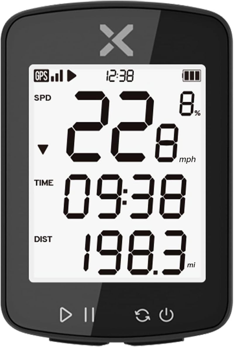 Xoss G Gen2 GPS Bike Computer Wireless, Bluetooth IPX7 Waterproof Cycling Computer, Rechargeable Bicycle Speedometer Odometer with 2.2 inch LCD Screen, 28 hrs Long Battery Life ( APP Support) - Image 1